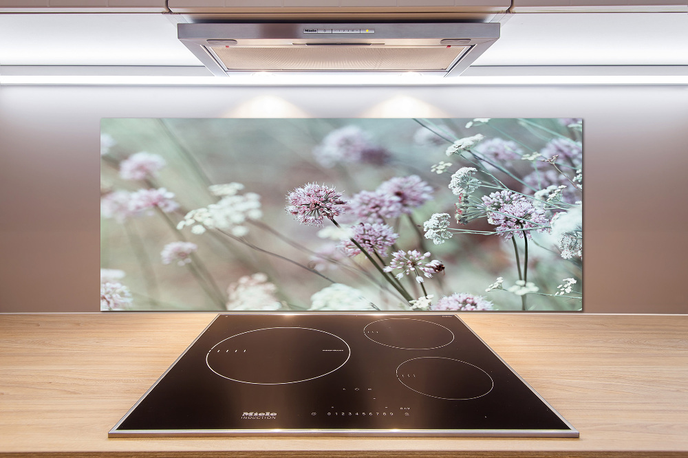 Kitchen splashback Wild flowers