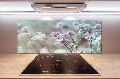 Kitchen splashback Wild flowers