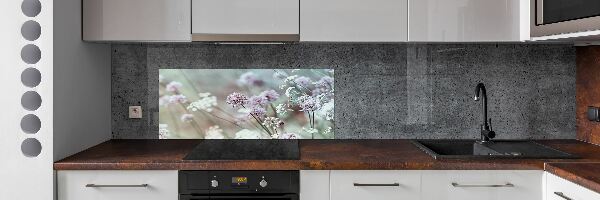 Kitchen splashback Wild flowers