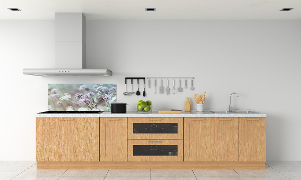 Kitchen splashback Wild flowers