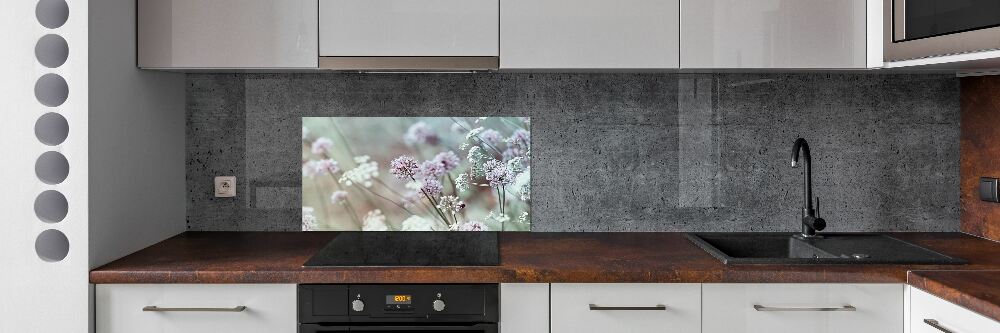 Kitchen splashback Wild flowers