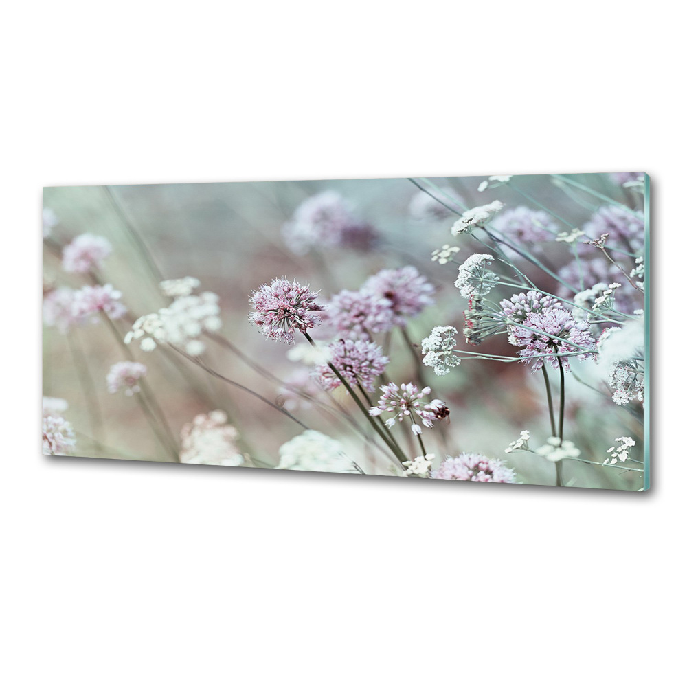 Kitchen splashback Wild flowers