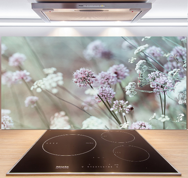 Kitchen splashback Wild flowers