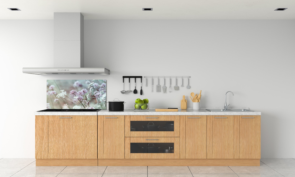 Kitchen splashback Wild flowers