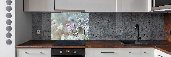 Kitchen splashback Wild flowers