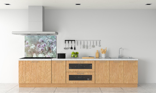 Kitchen splashback Wild flowers