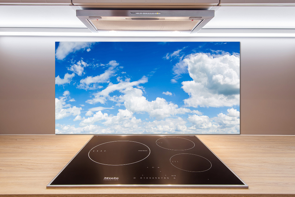 Kitchen splashback Clouds in the sky