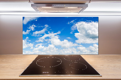 Kitchen splashback Clouds in the sky