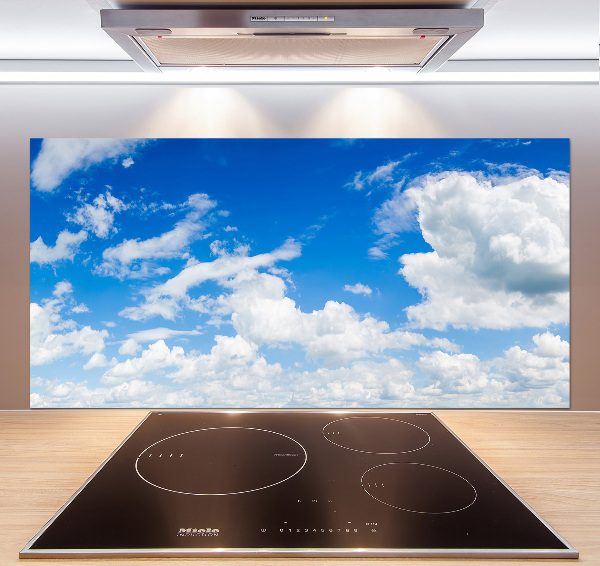 Kitchen splashback Clouds in the sky