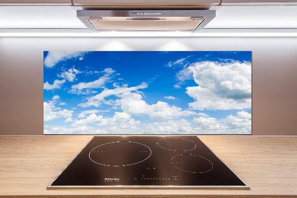 Kitchen splashback Clouds in the sky