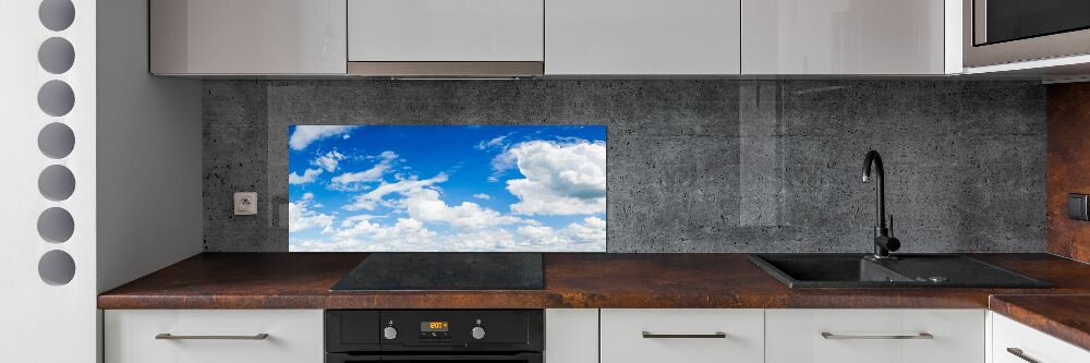 Kitchen splashback Clouds in the sky