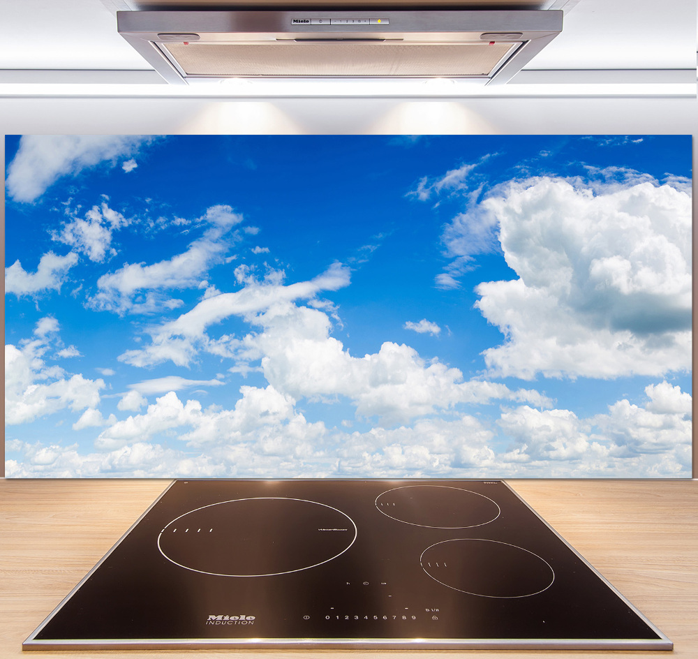 Kitchen splashback Clouds in the sky