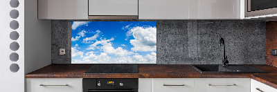 Kitchen splashback Clouds in the sky