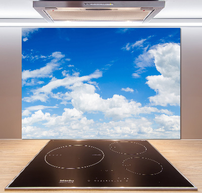 Kitchen splashback Clouds in the sky