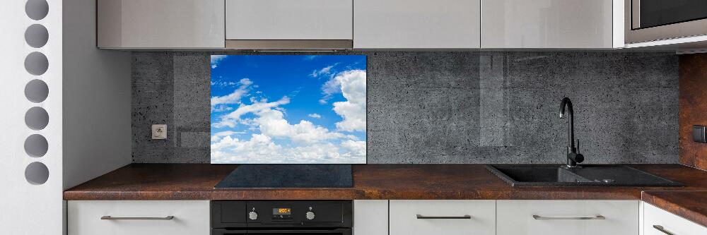 Kitchen splashback Clouds in the sky