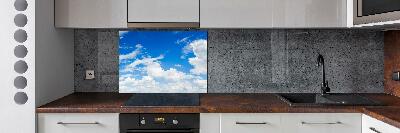 Kitchen splashback Clouds in the sky