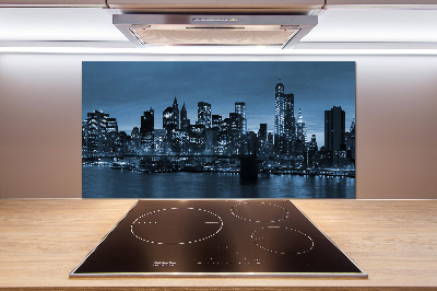 Cooker splashback New York at night