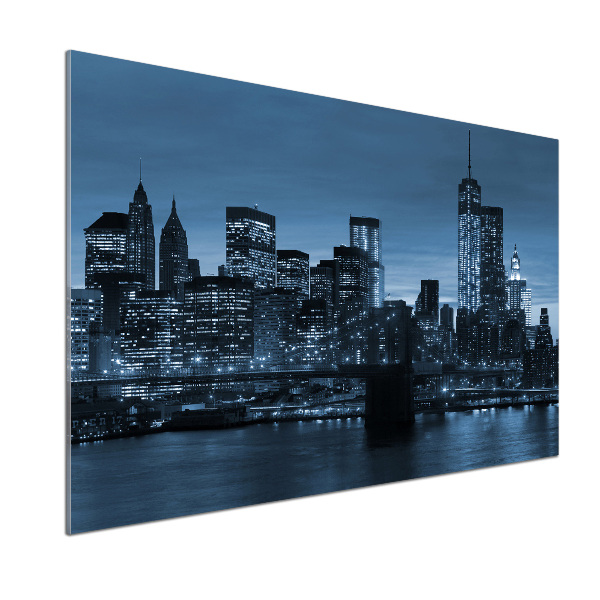 Cooker splashback New York at night