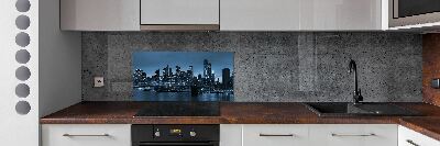 Cooker splashback New York at night