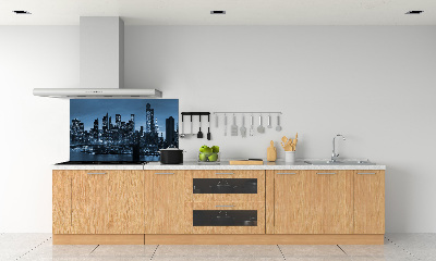 Cooker splashback New York at night