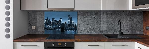 Cooker splashback New York at night