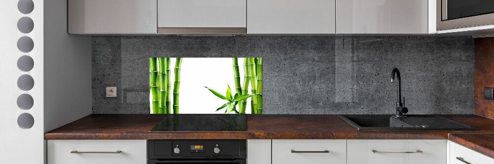 Cooker splashback Bamboo