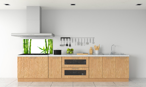 Cooker splashback Bamboo