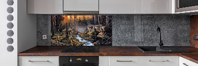 Kitchen splashback Wolves gang