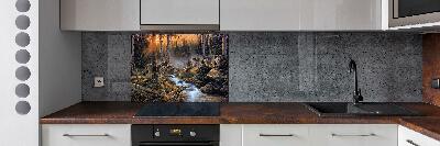 Kitchen splashback Wolves gang