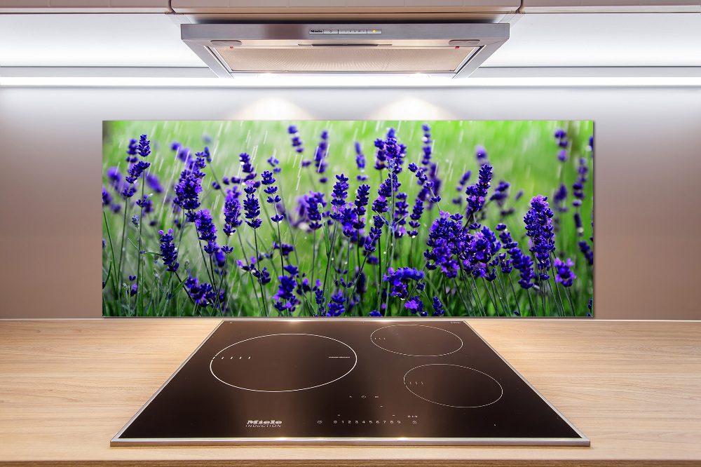 Cooker splashback Lavender