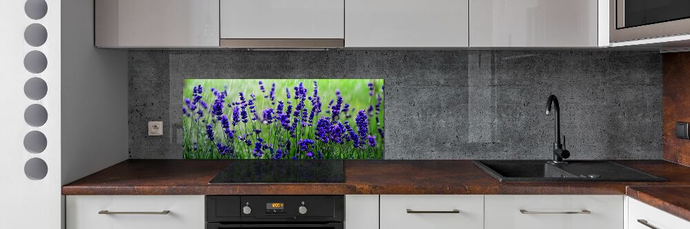 Cooker splashback Lavender