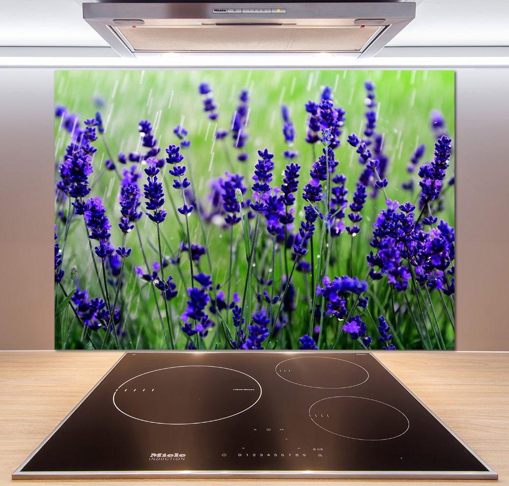 Cooker splashback Lavender