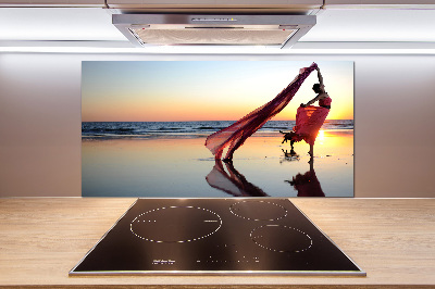 Kitchen splashback Dancing woman