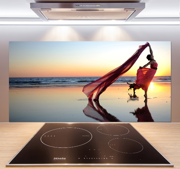 Kitchen splashback Dancing woman