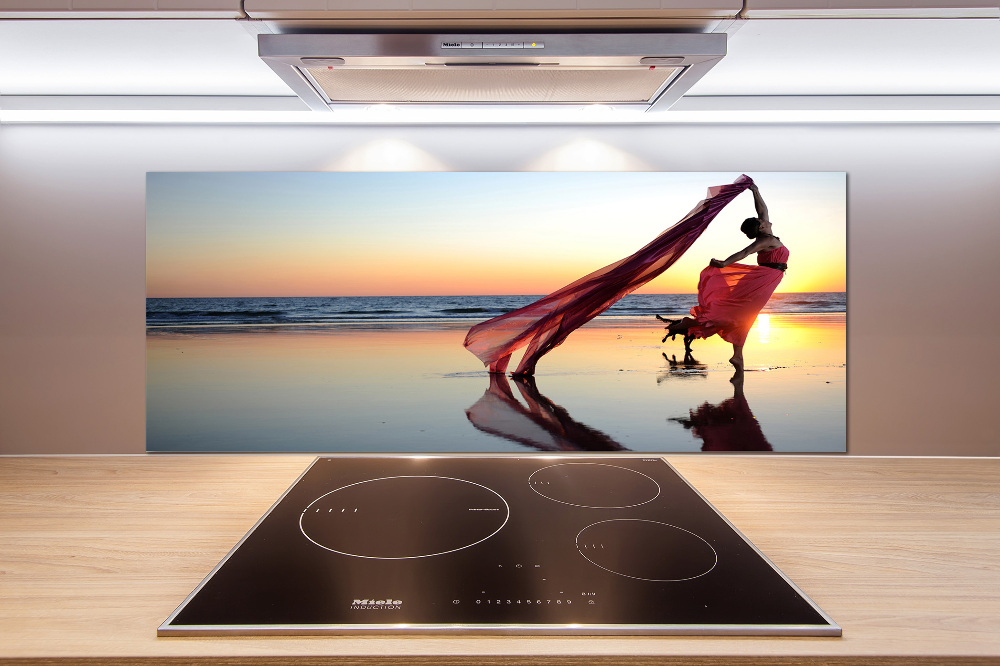 Kitchen splashback Dancing woman