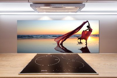 Kitchen splashback Dancing woman