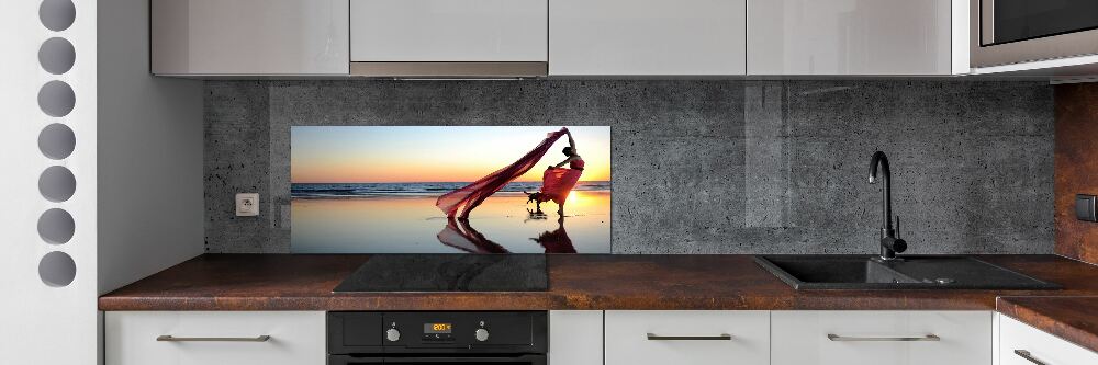 Kitchen splashback Dancing woman