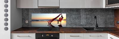 Kitchen splashback Dancing woman