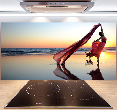 Kitchen splashback Dancing woman