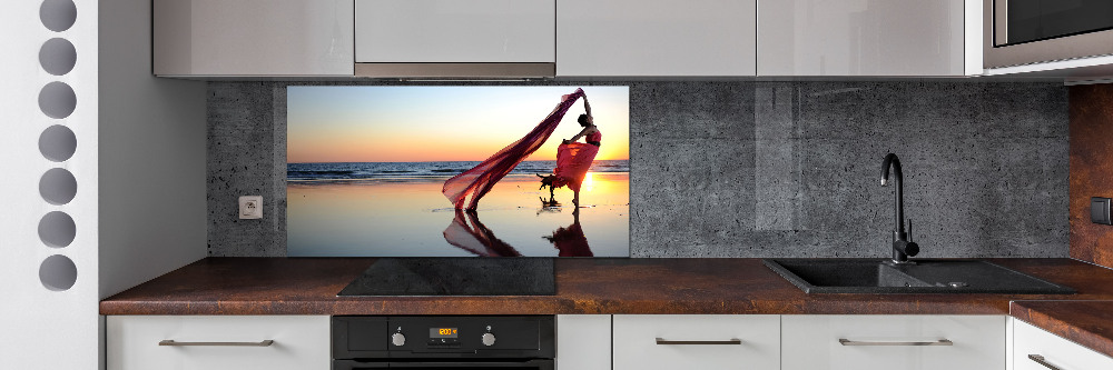 Kitchen splashback Dancing woman