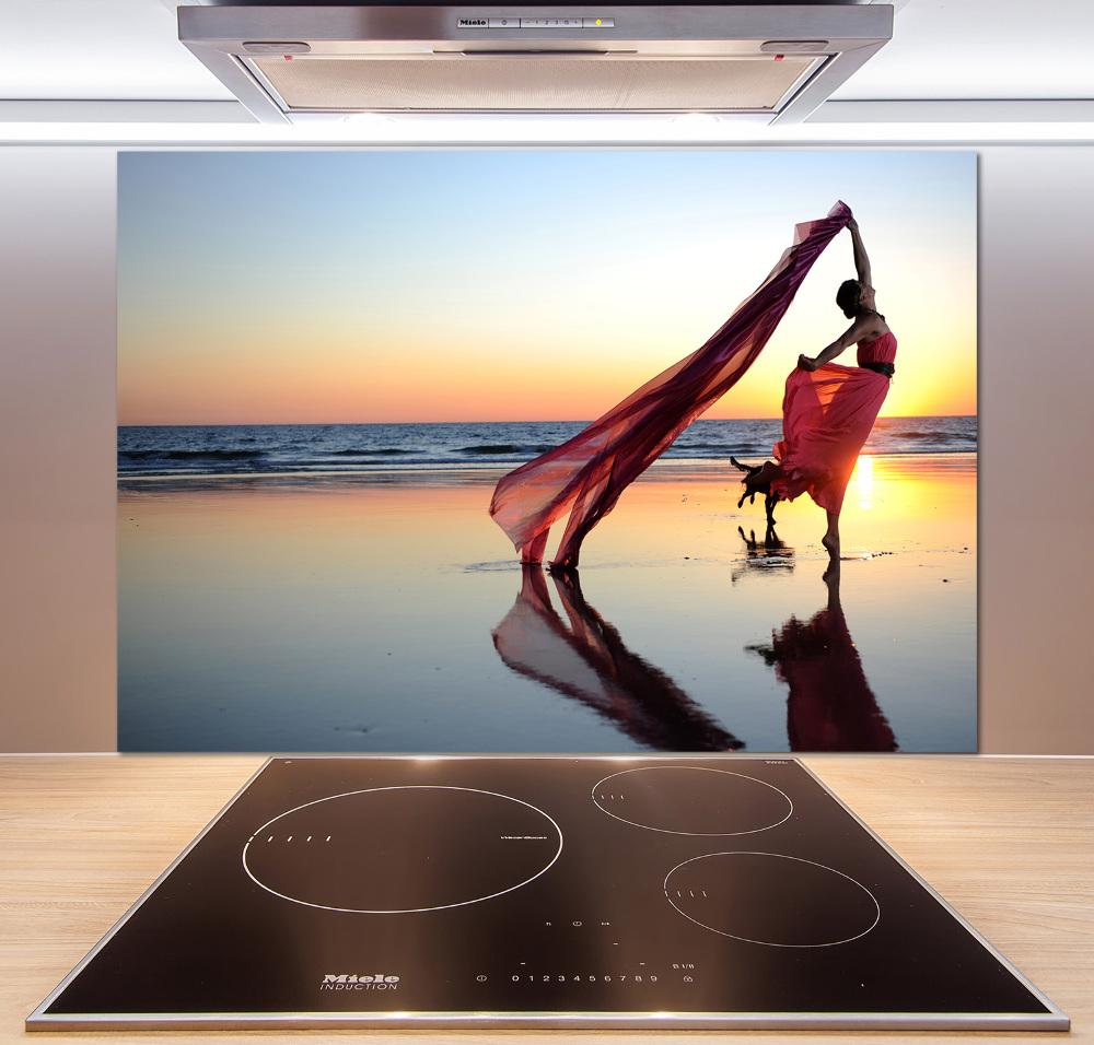 Kitchen splashback Dancing woman