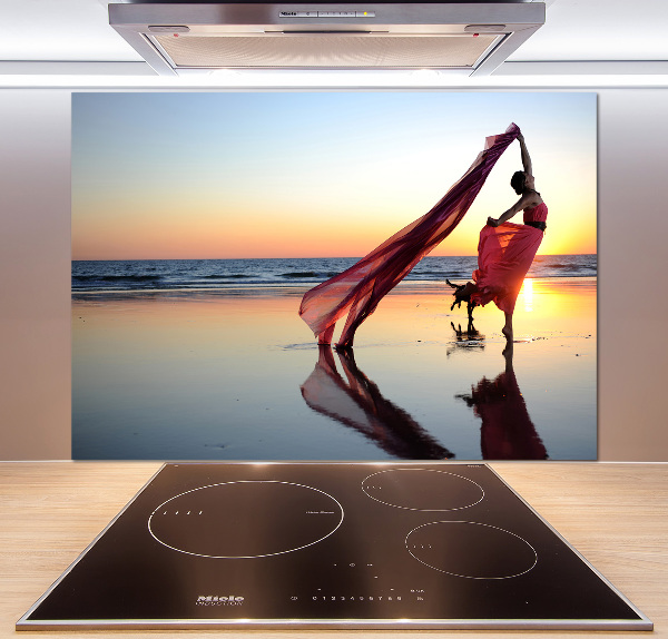 Kitchen splashback Dancing woman