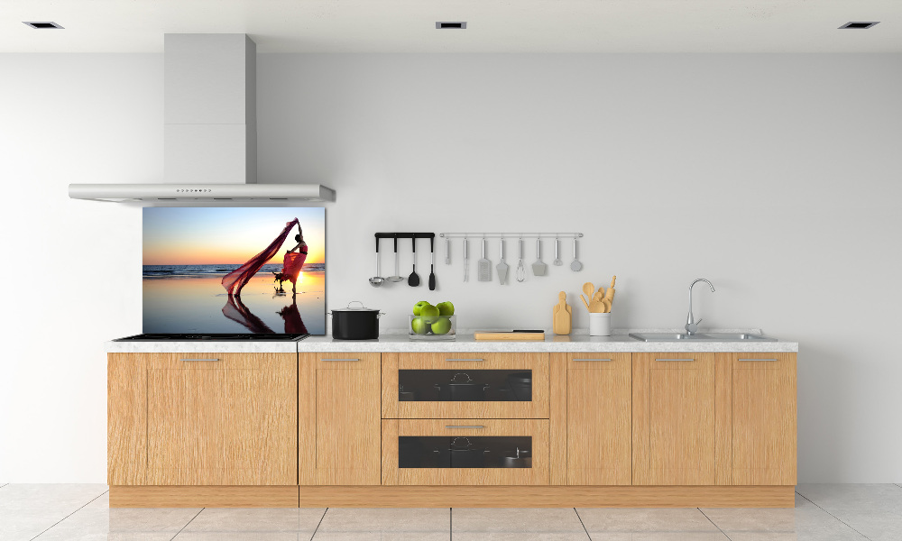 Kitchen splashback Dancing woman