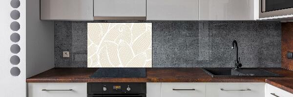 Kitchen splashback Pattern leaves