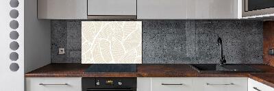 Kitchen splashback Pattern leaves