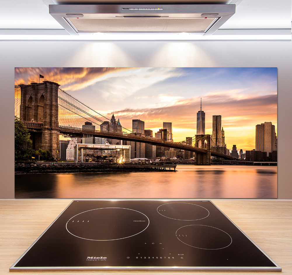 Cooker splashback Brooklyn bridge