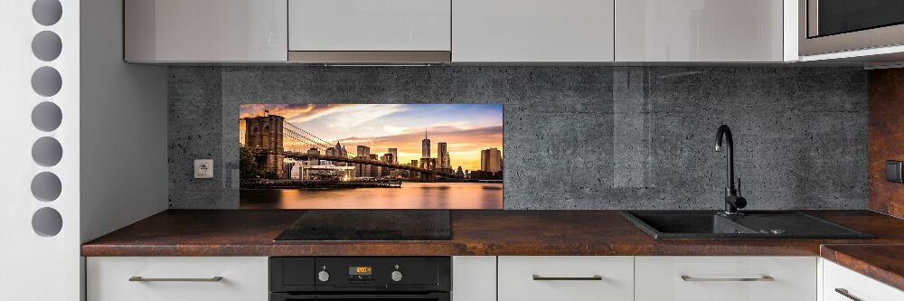 Cooker splashback Brooklyn bridge