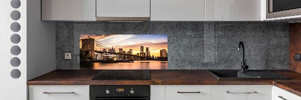 Cooker splashback Brooklyn bridge