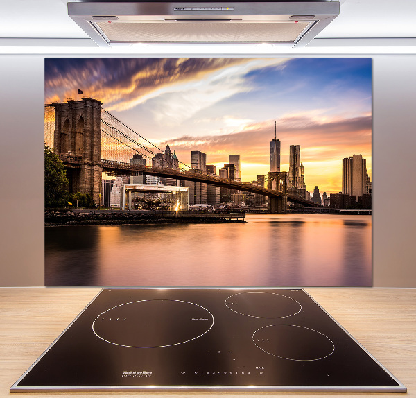 Cooker splashback Brooklyn bridge