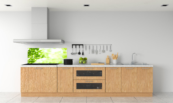 Cooker splashback Leaves